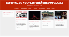 Desktop Screenshot of festivalntp.com